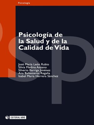 cover image of Psicología de la Salud y de la Calidad de Vida